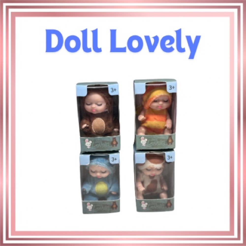 DOLL LOVELY Set of 4 Miniature Dolls